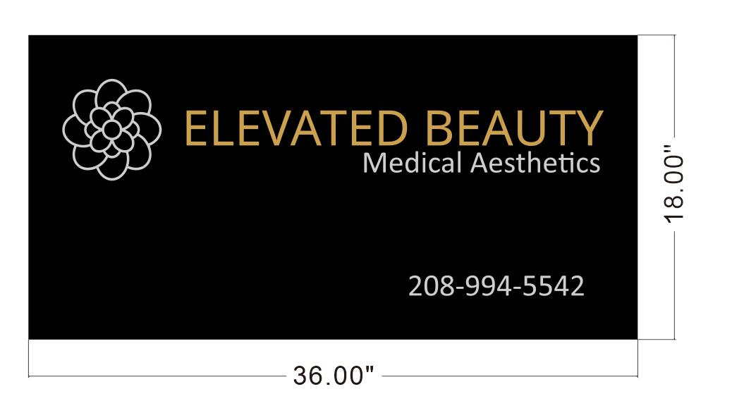 ELEVATED BEAUTY Acrylic Light Box