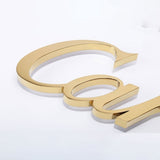 3D Relief Aluminum Metal Letters