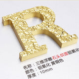 3D Relief Aluminum Metal Letters