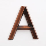 3D Relief Aluminum Metal Letters Antique Copper Style