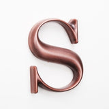 3D Relief Aluminum Metal Letters Antique Copper Style