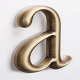 3D Relief Aluminum Metal Letters Antique Brass Backlit Letters