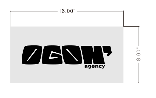 OGON Acrylic Box Logo UV Printed Non-illuminated