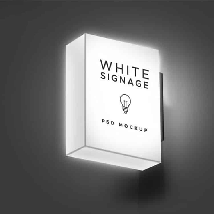 LED Full Acrylic Light Boxes Five Sides Lit Up Illuminated Signage